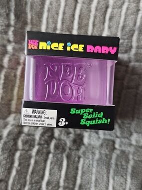 NEW! Nee Doh Nice Ice Baby Purple Color